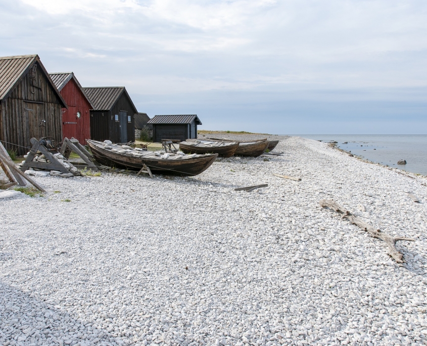 Fiskeläge på Gotland